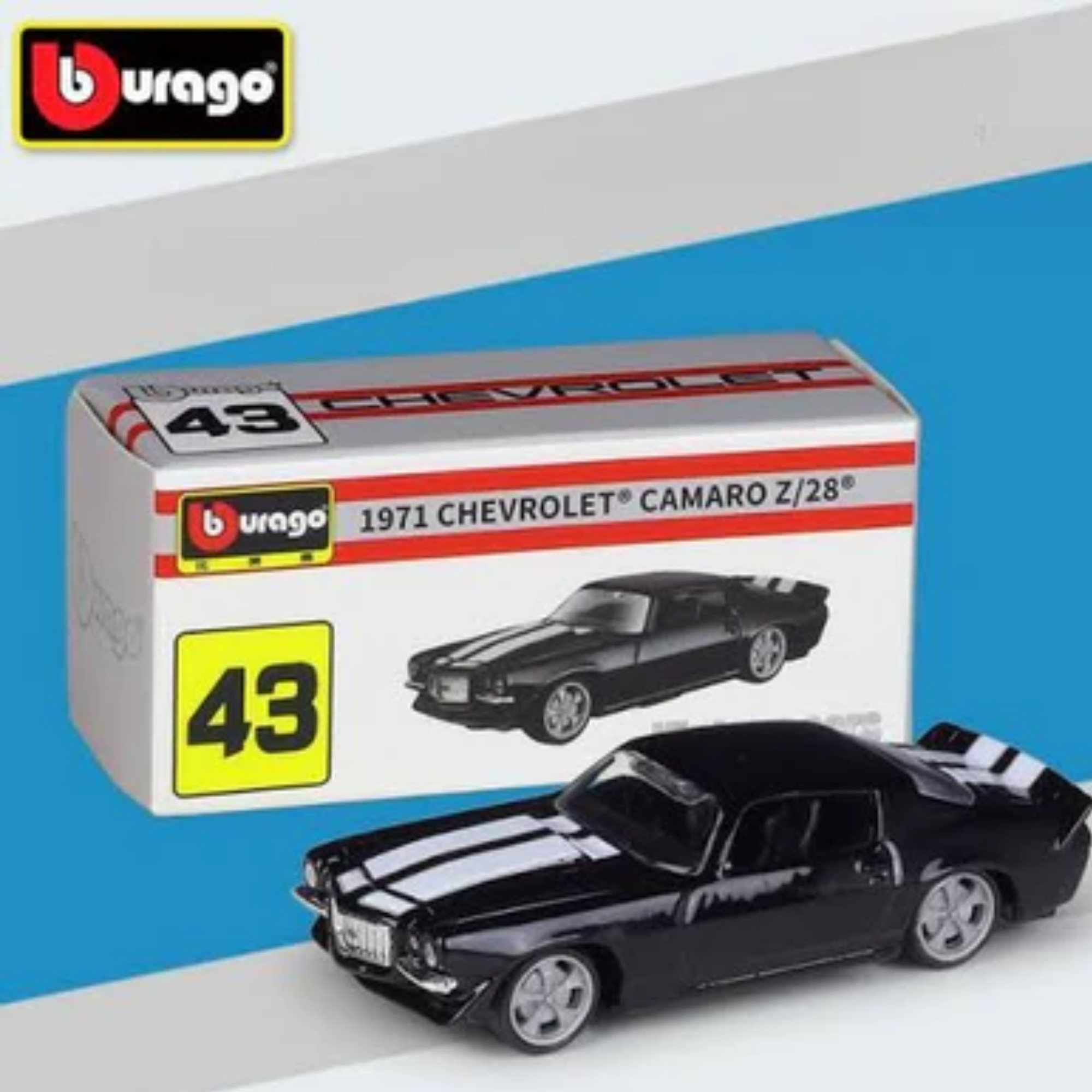 Bburago 1971 Chevrolet Camaro Z28 1:64 Diecast Scale Model