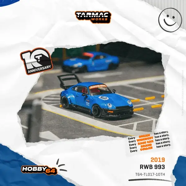Tarmac Works 1:64 scale RWB 993 10th Anniversary