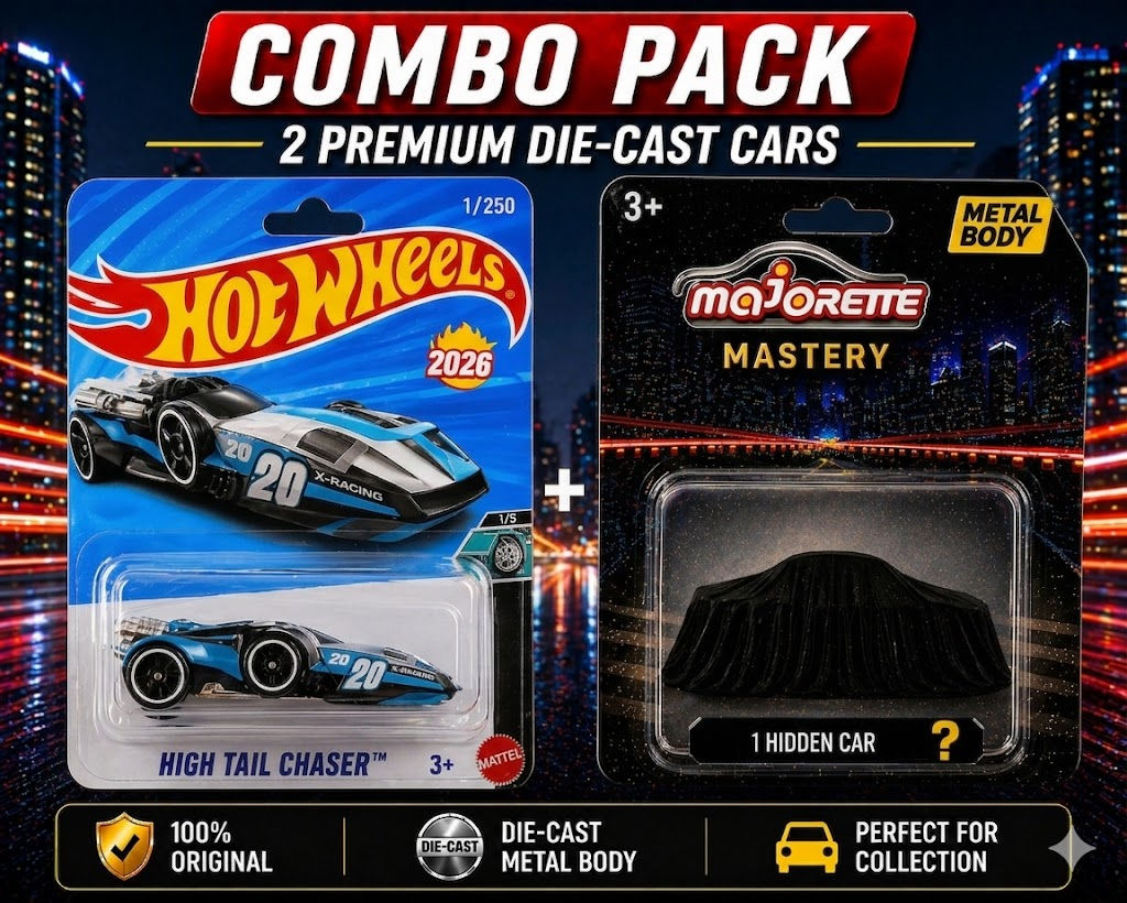 Hot Wheels High Tail & 1 Hidden Mystery Car 1:64  Die-Cast Combo Pack 