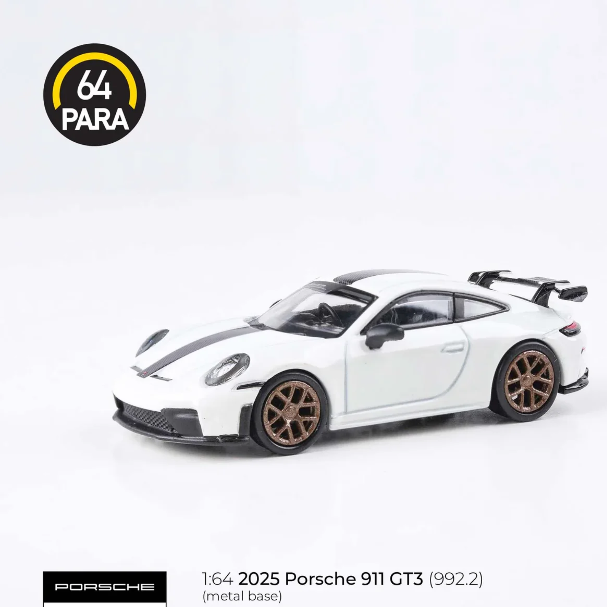 PARA 64 1:64 2025 Porsche 911 GT3 (992.2) Grand Prix White PARA 65873