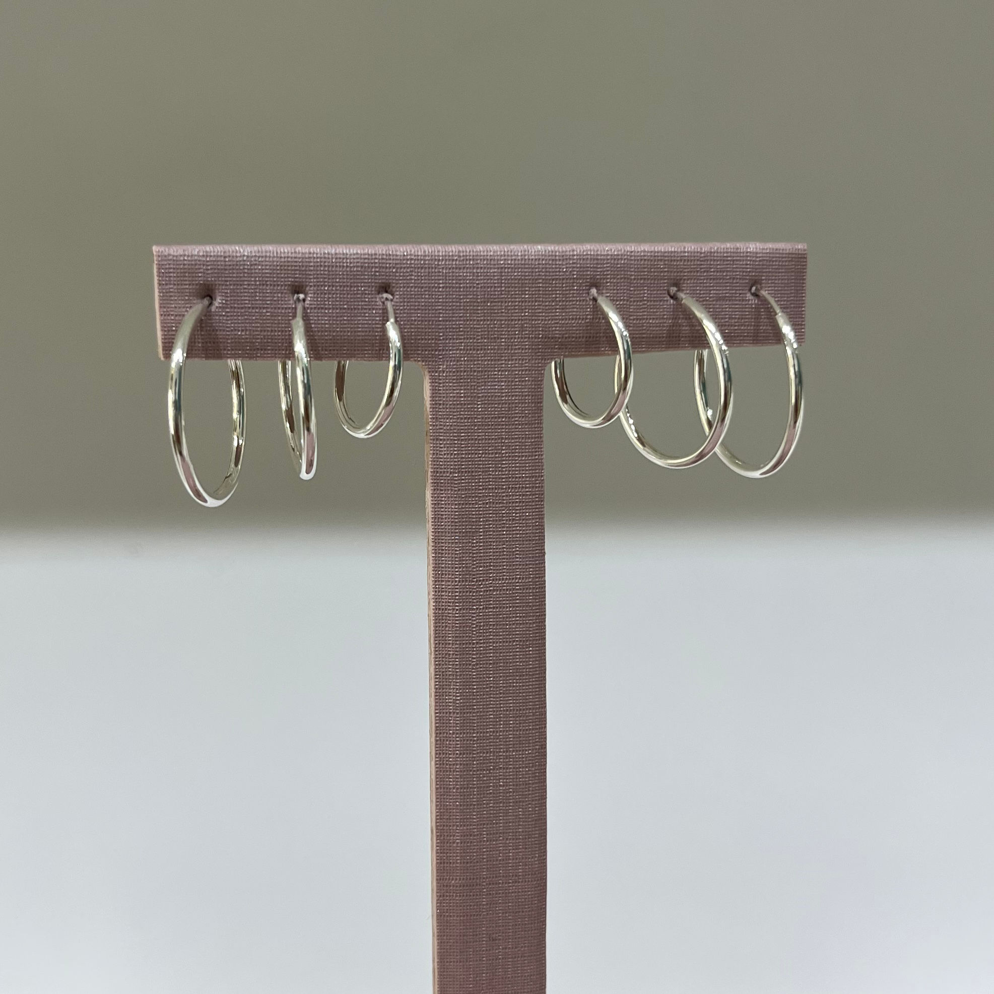 Trio de argolas encaixe 