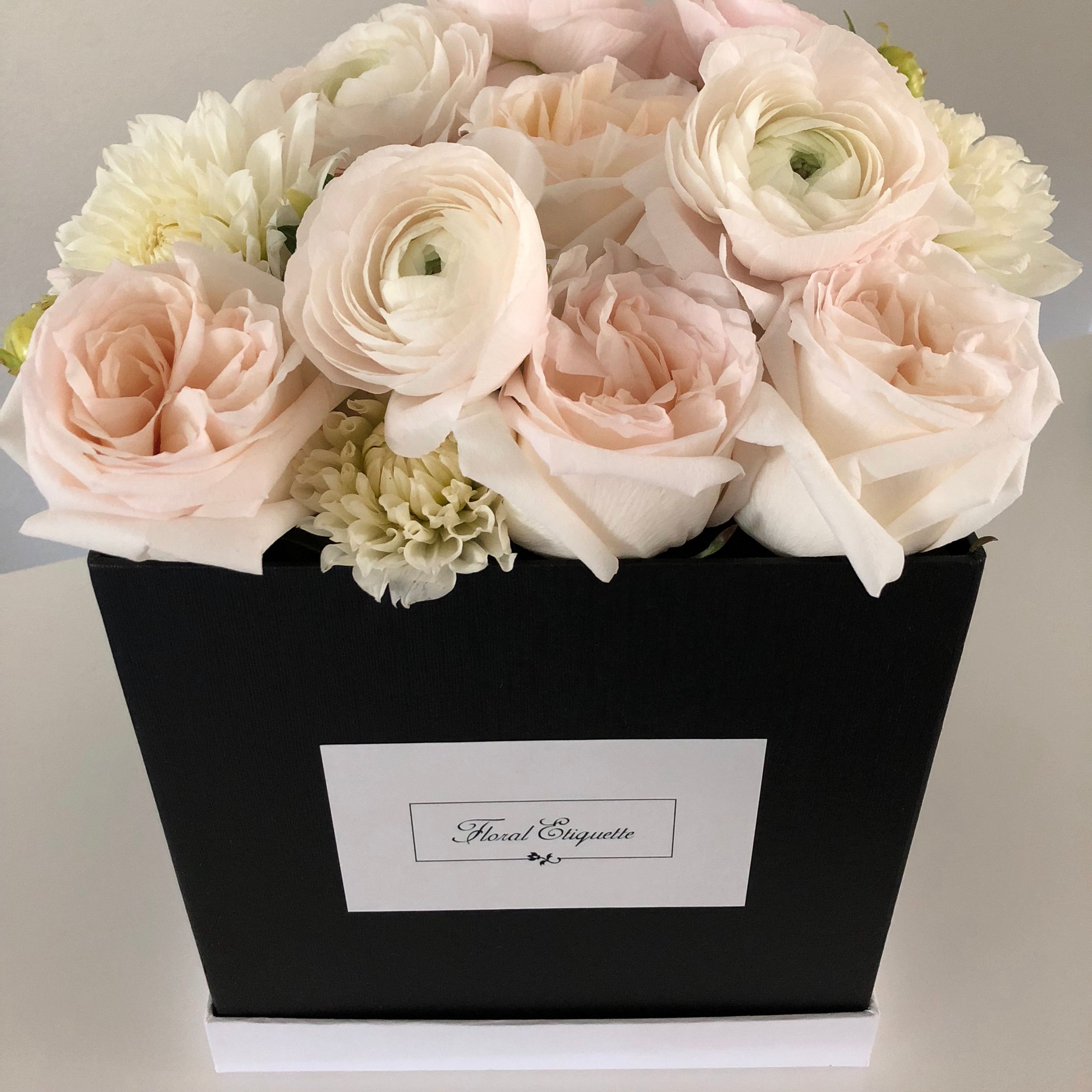 Tall Square Box- Blushing 