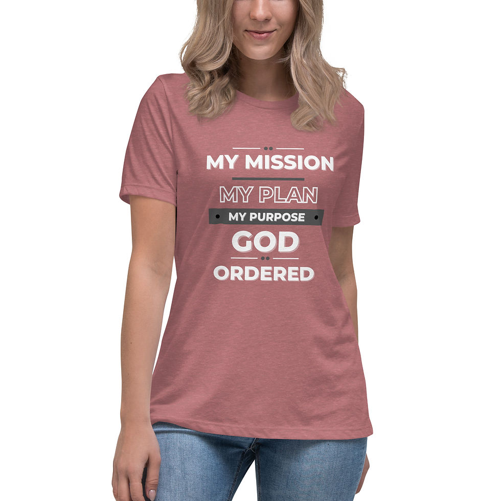 Thumbnail: My Mission My Plan God Ordered Women's T-Shirt