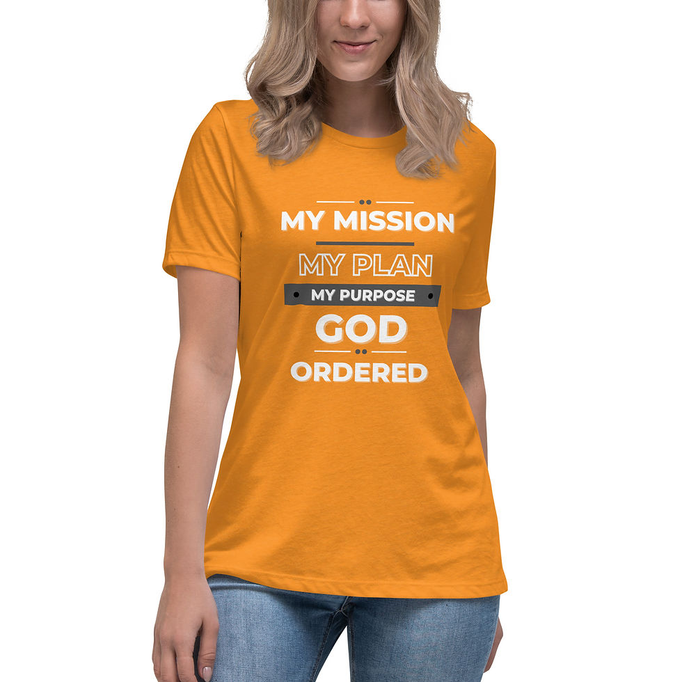 Thumbnail: My Mission My Plan God Ordered Women's T-Shirt