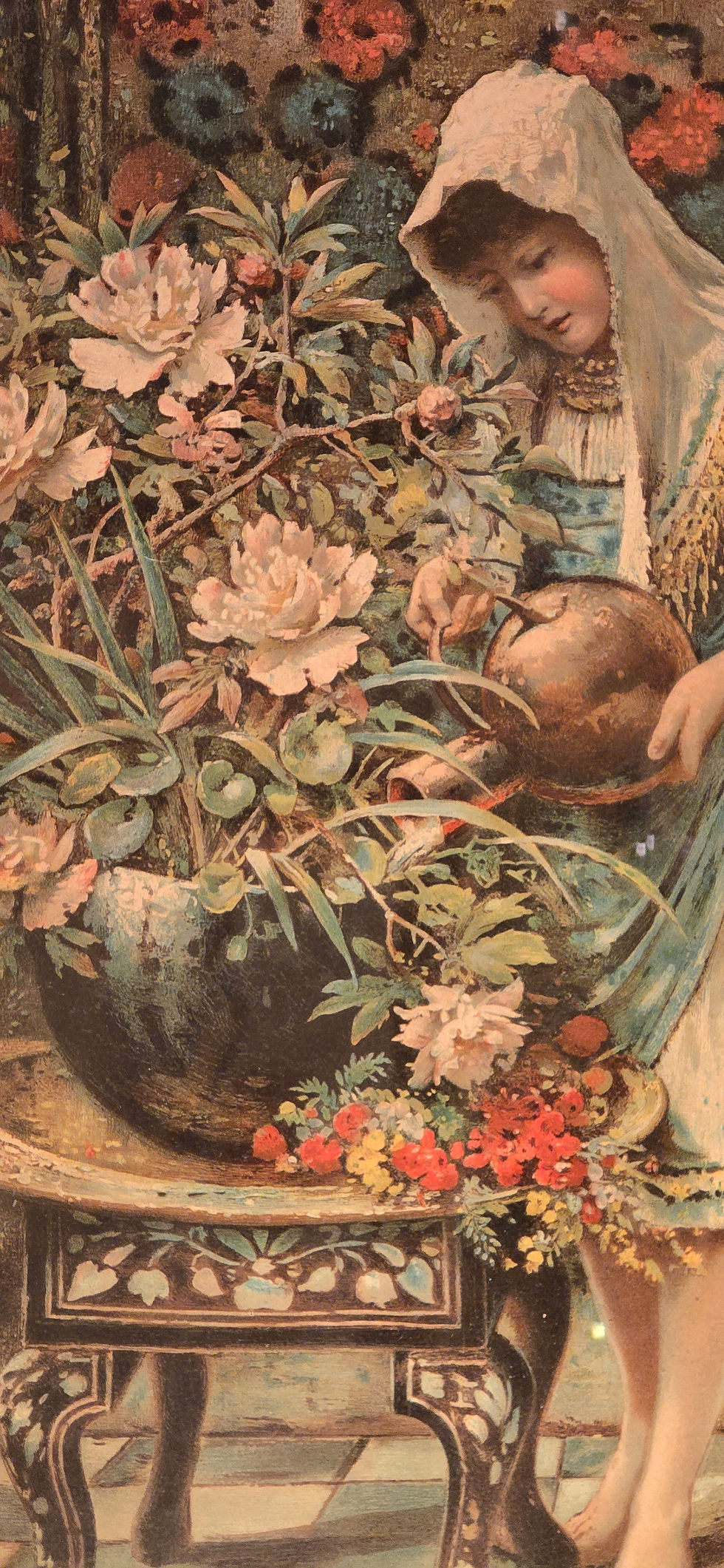 Thumbnail: Large Antique Victorian Chromolithograph 'Oriental Colours' After W S Coleman