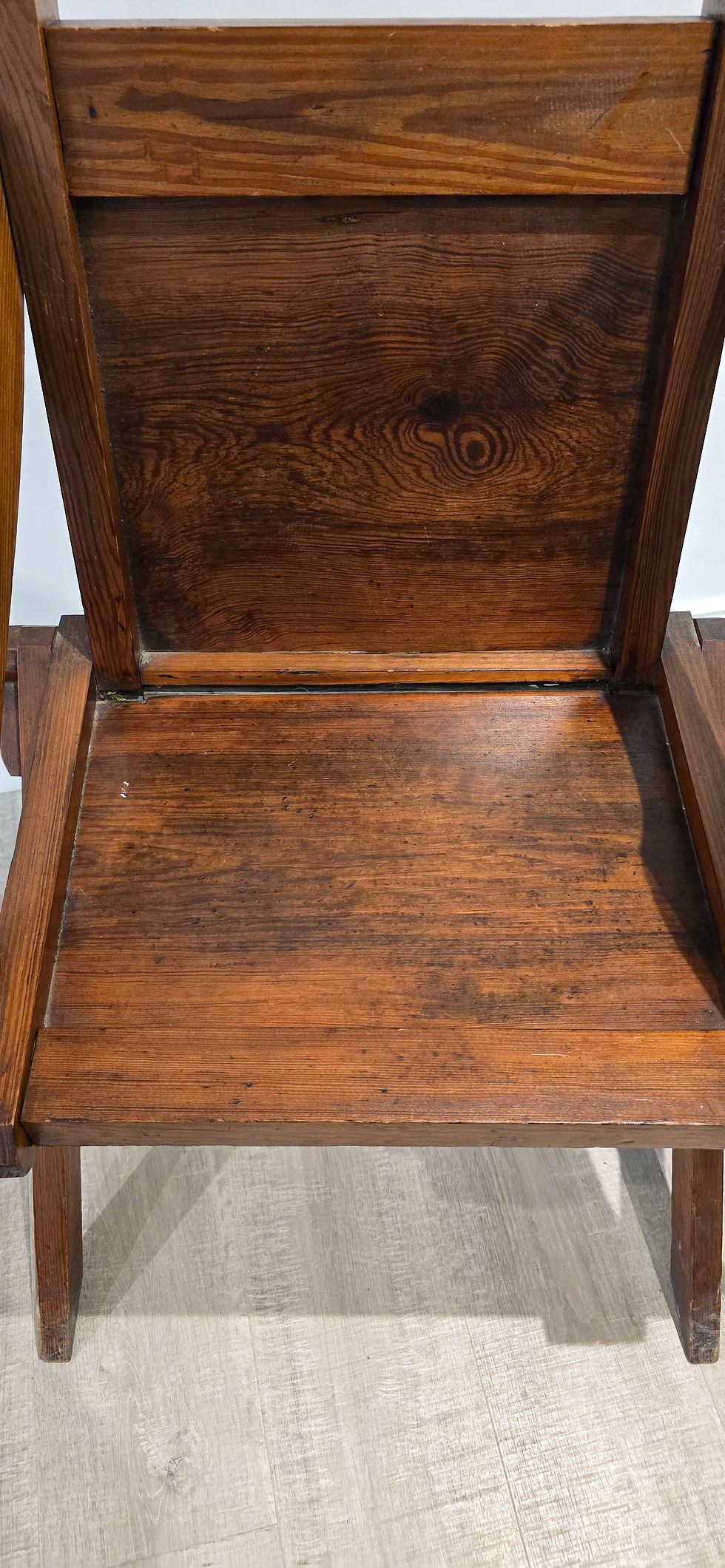 Thumbnail: Antique Victorian Solid Oak Glastonbury Gothic Ecclesiastical Elbow Armchair