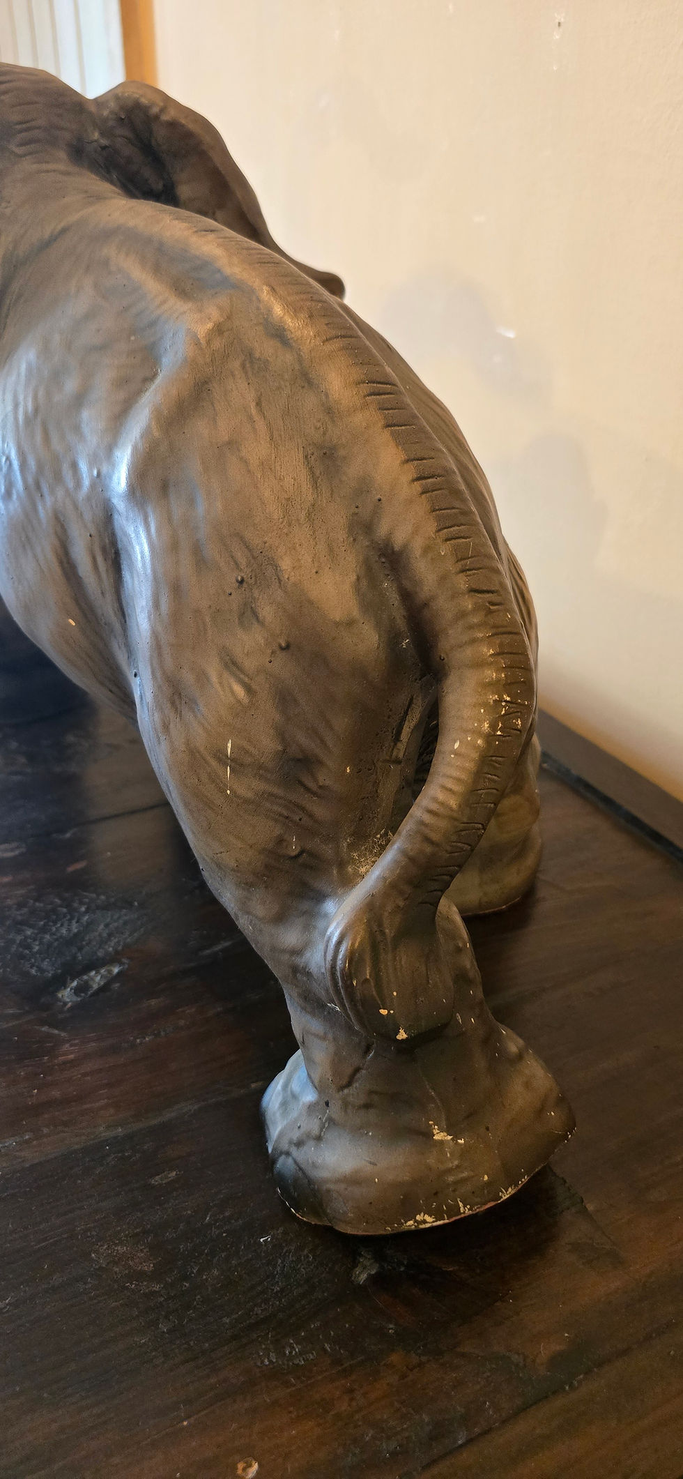 Thumbnail: Vintage Very Large Ceramic Bull Elephant Figure Decorative Collectable