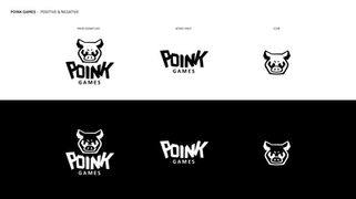 Poink Games logo design