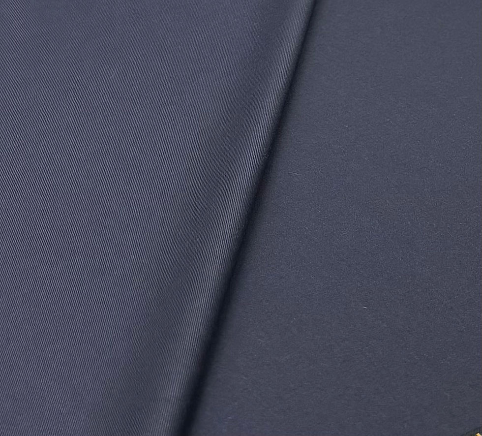 الصورة المصغرة: Navy Super 220s Wool & Cashmere Fabric By Dormeuil - 3.50 M