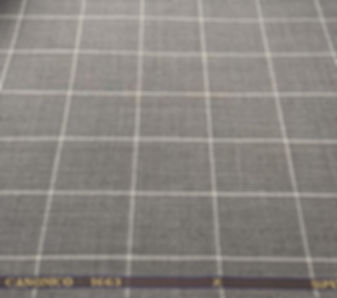 Brown/Grey Windowpane SUPER 120S By Vitale Barberis Canonico