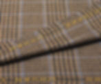 Thumbnail: Brown & Blue Prince Of Wales Wool Tweed Fabric By Fox Brothers - 2.20 Meters