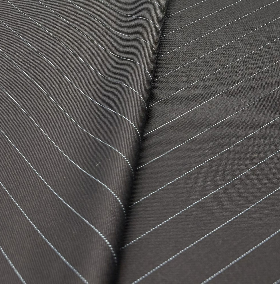 Thumbnail: Brown & Blue Striped Pure Wool By Bower Roebuck