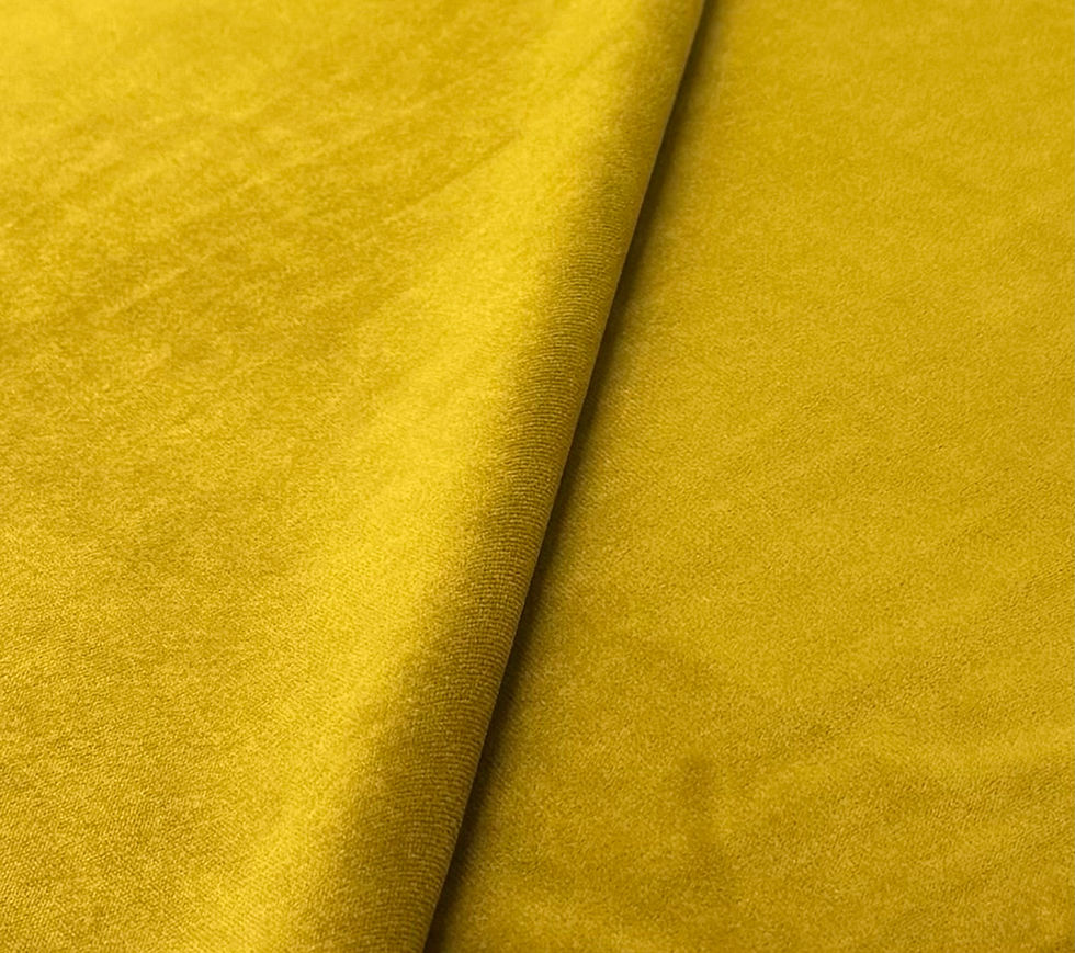 Thumbnail: Plain Gold 100%  Polyester Velvet Fabric - SOLD PER METER