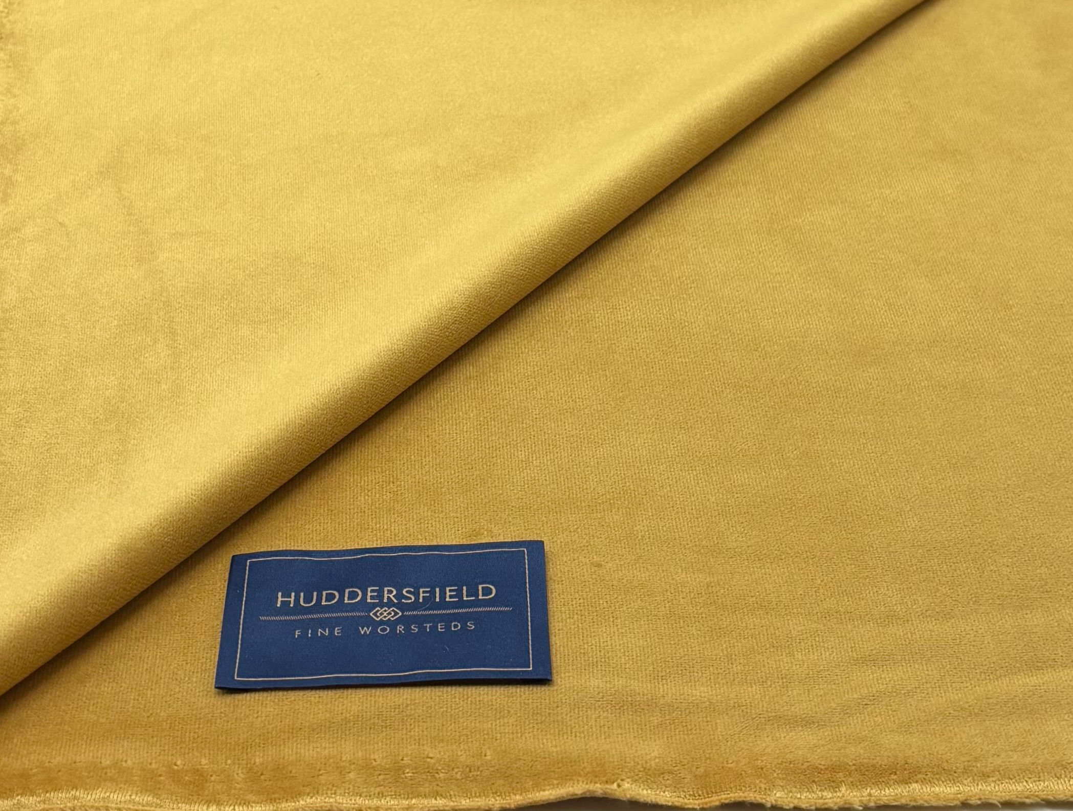 Mustard Yellow 100%  Polyester Velvet Fabric - SOLD PER METER