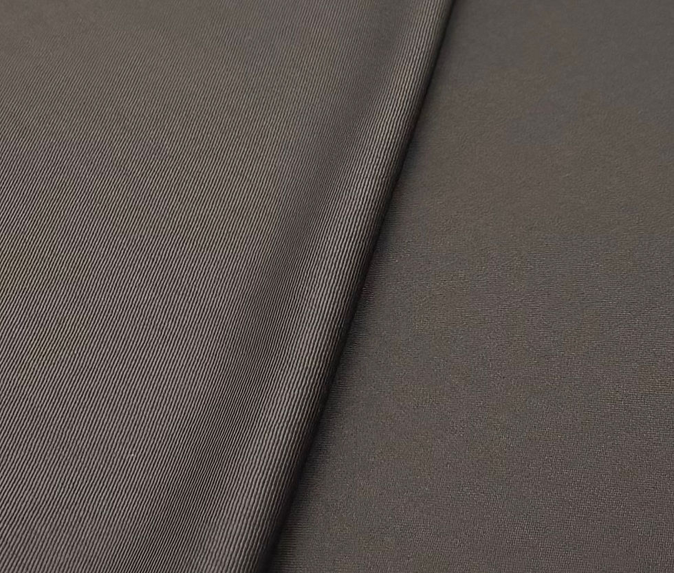 Thumbnail: Dark Brown Super 150s Wool Blended Fabric By Hunt & Sherry - 3.50 Meters