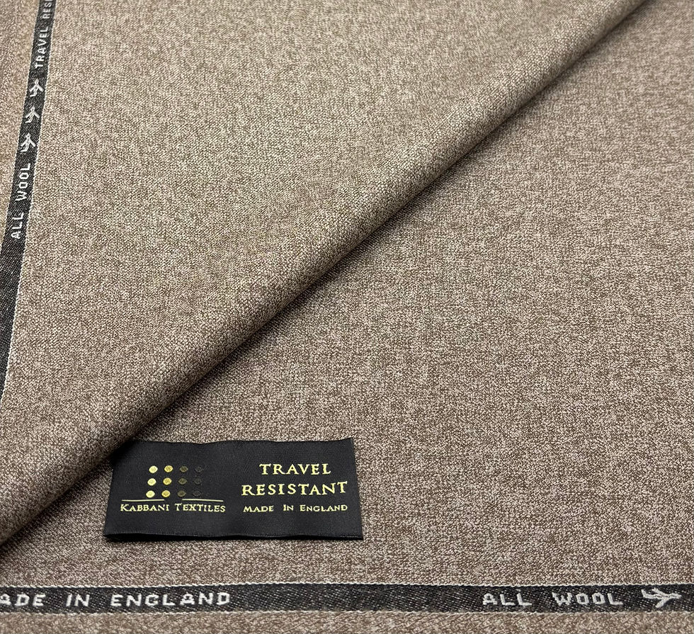 Light Brown Winter Twist Weave Wool Textile Fabric 400g