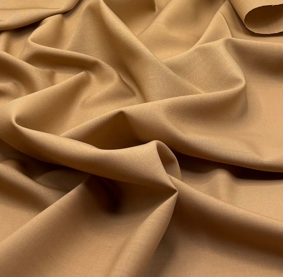 الصورة المصغرة: Sand Super 150s & Cashmere Fabric By Kabbani Textiles - 3.50 Meters