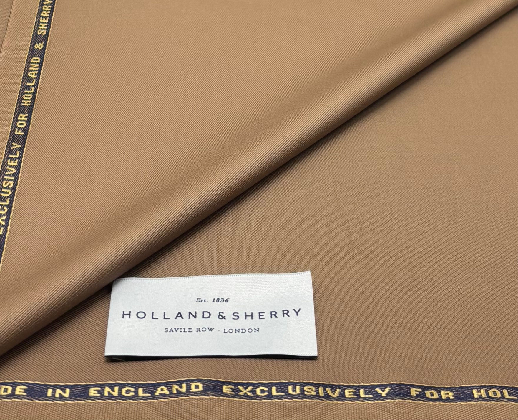 Light Brown Twill Super 170s Wool By Holland & Sherry - 3.50 Meters