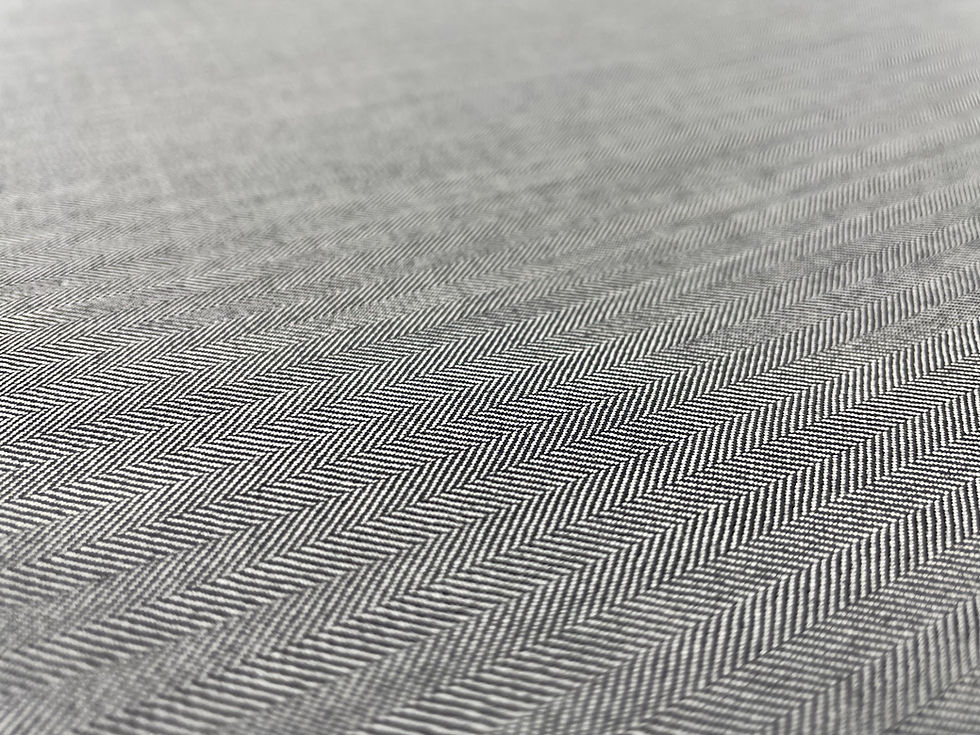 الصورة المصغرة: حذاء رمادي Herringbone Super 120s وCashmere من تصميم Bower Roebuck
