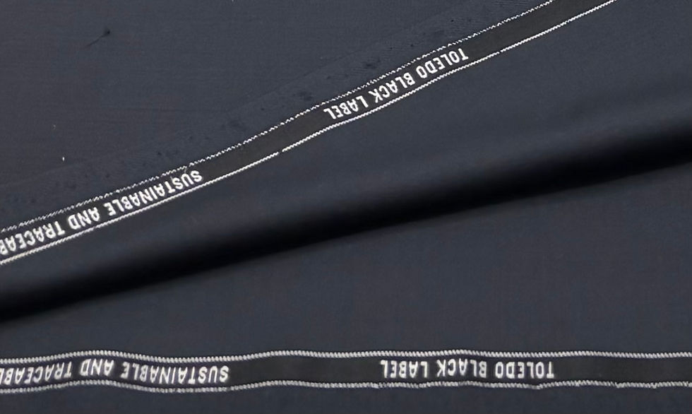 Thumbnail: Black TOLEDO BLACK LABEL 100% Escorial wool Fabric By Escorial - 4.0 Meter