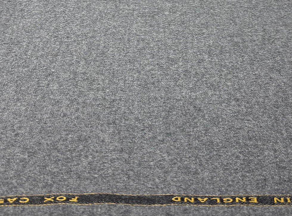 Thumbnail: Plain Grey Wool & Cashmere Flannel By Fox Brothers - 3.45 Meters