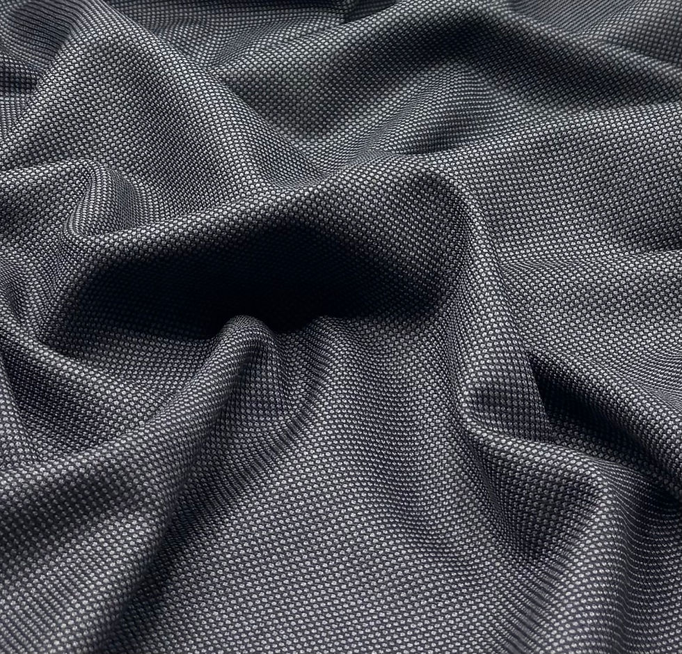 الصورة المصغرة: Grey Birdseye Wool Fabric KRONO By Dormeuil - 2.70 Meters