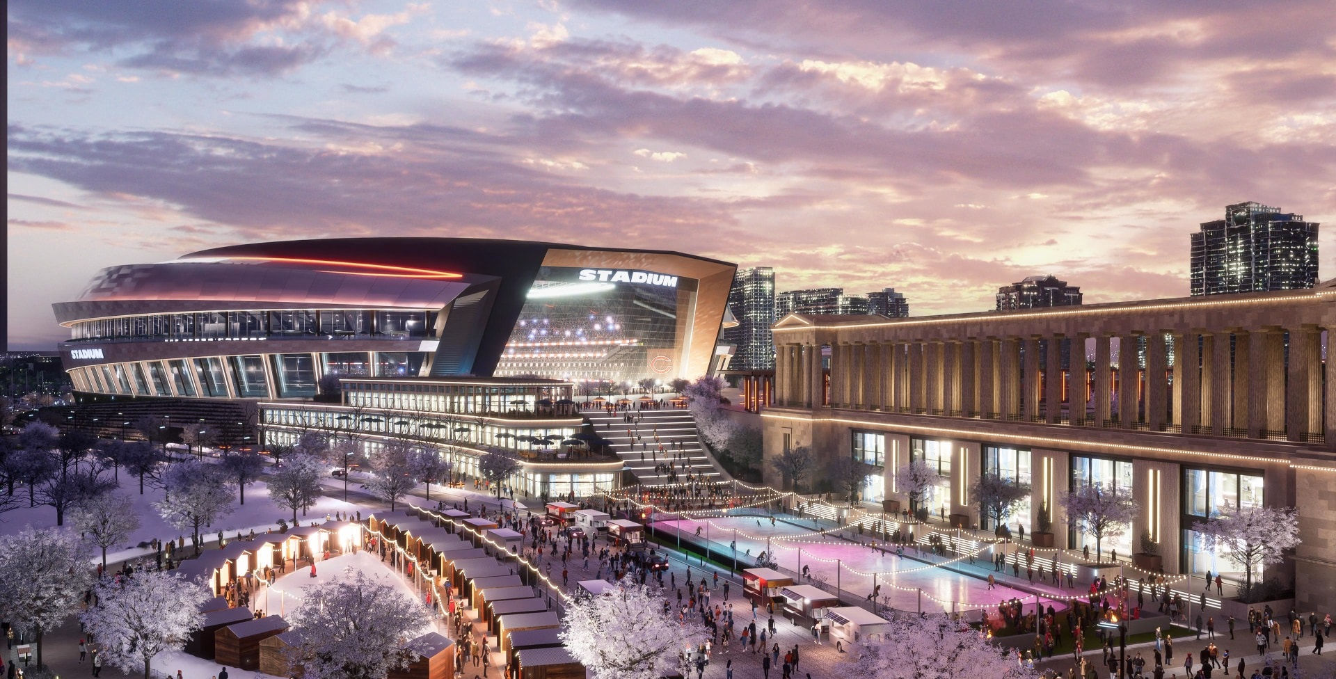 New Chicago Bears Stadium Model