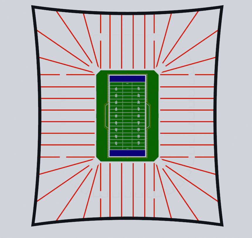 Thumbnail: Multisports Stadium Scale Model (S300 - AAMS - 1000 - 0001)