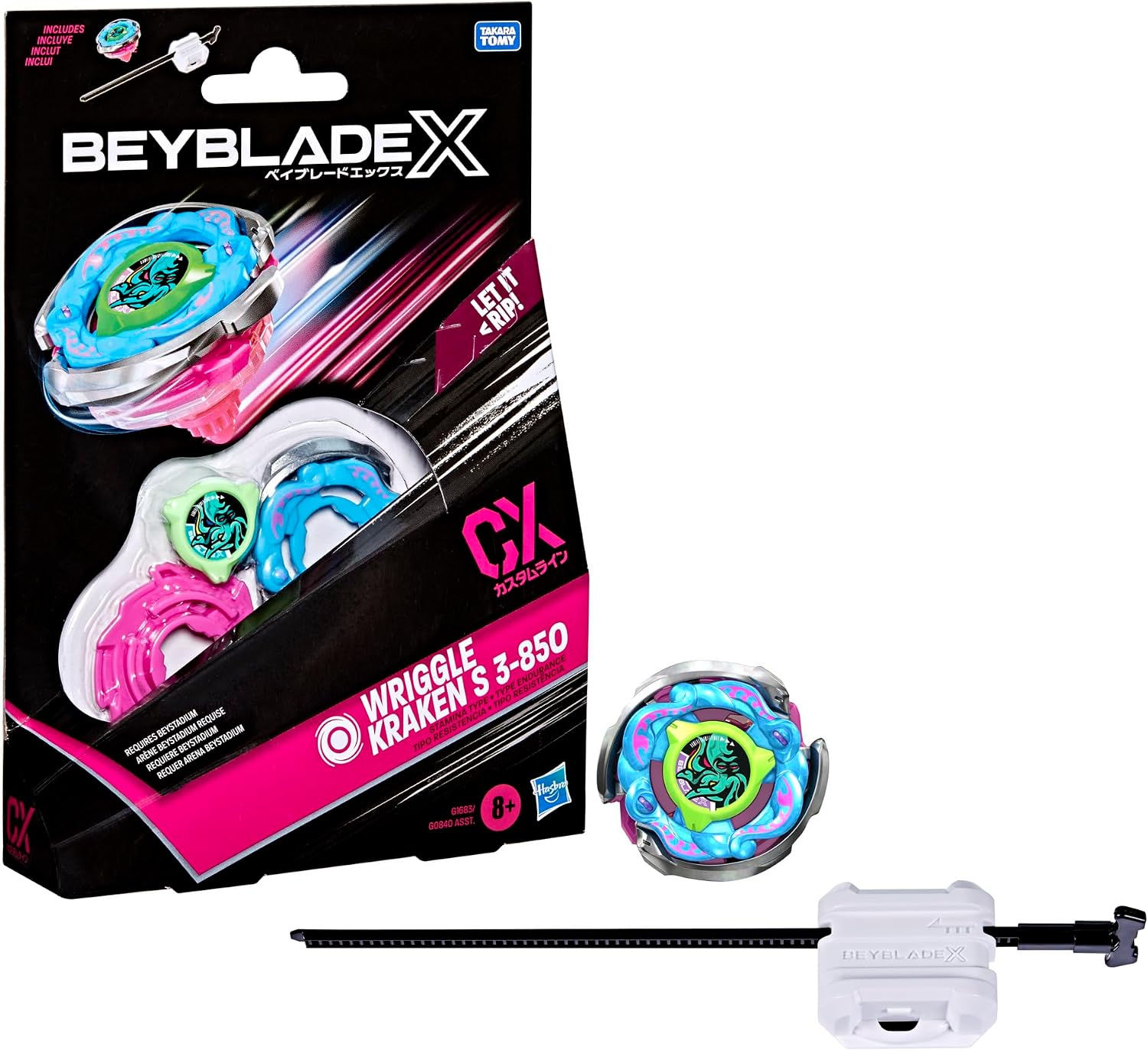 Beyblade X WRIGGLE KRAKEN S 3-850O