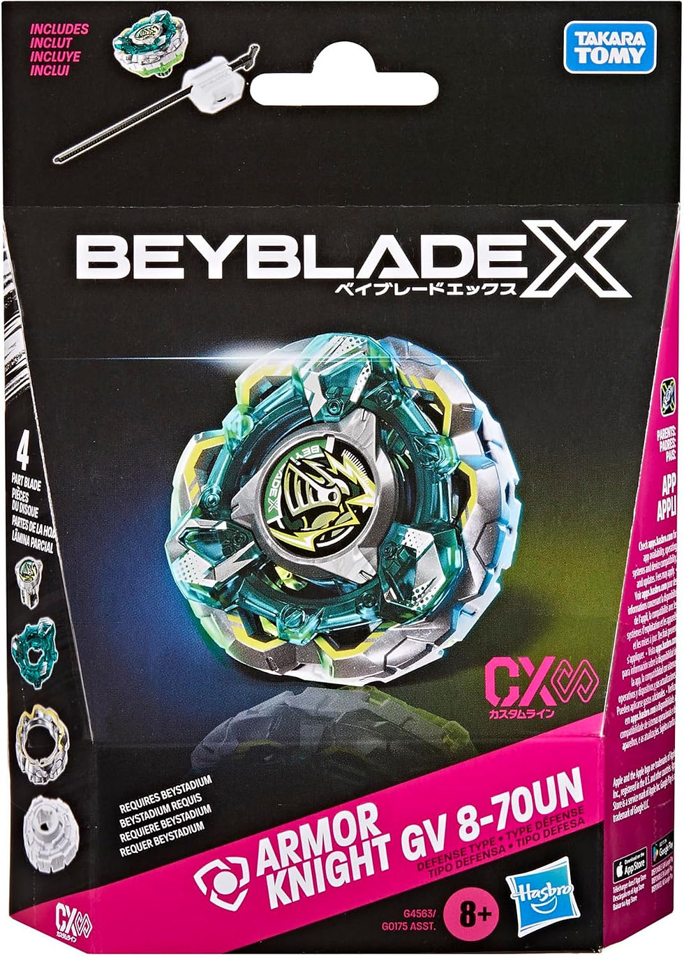 Miniatura: Beyblade X ARMOR KNIGHT GV 8-70UN 