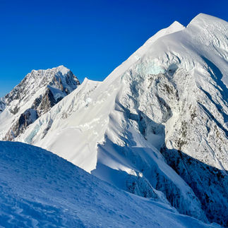 Mount Cook and Mount Tasman from Lendenfeld Peak