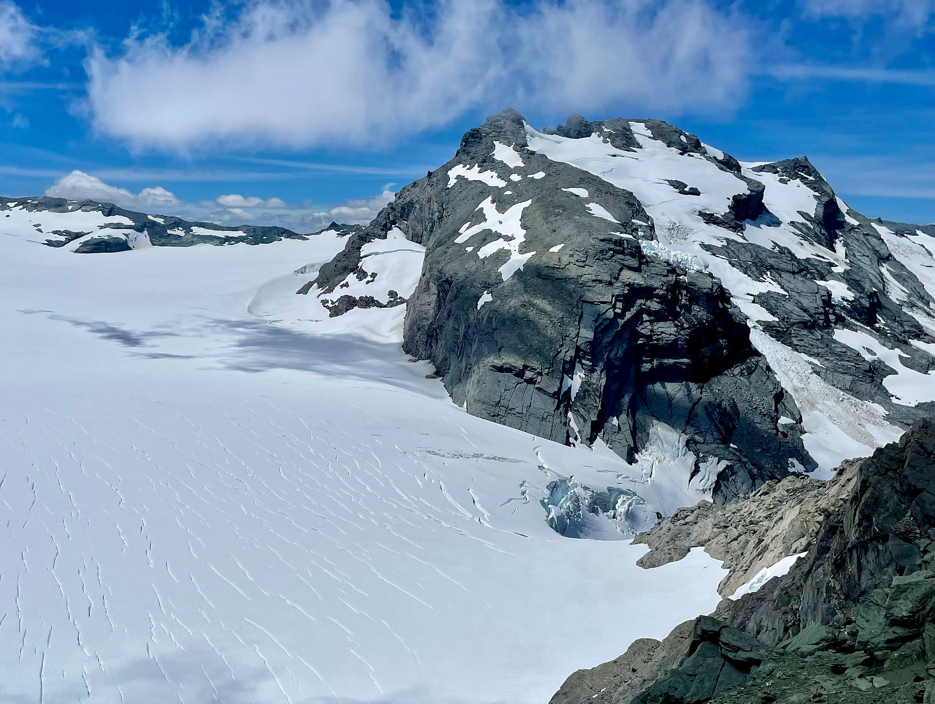 Mount French and the Breakaway from the summit of Mount Joffre