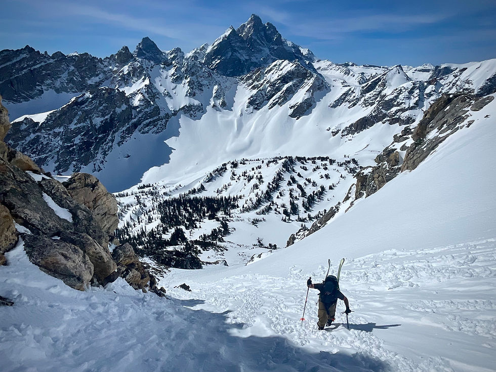 Tim climbing the South Face of Mount Woodring