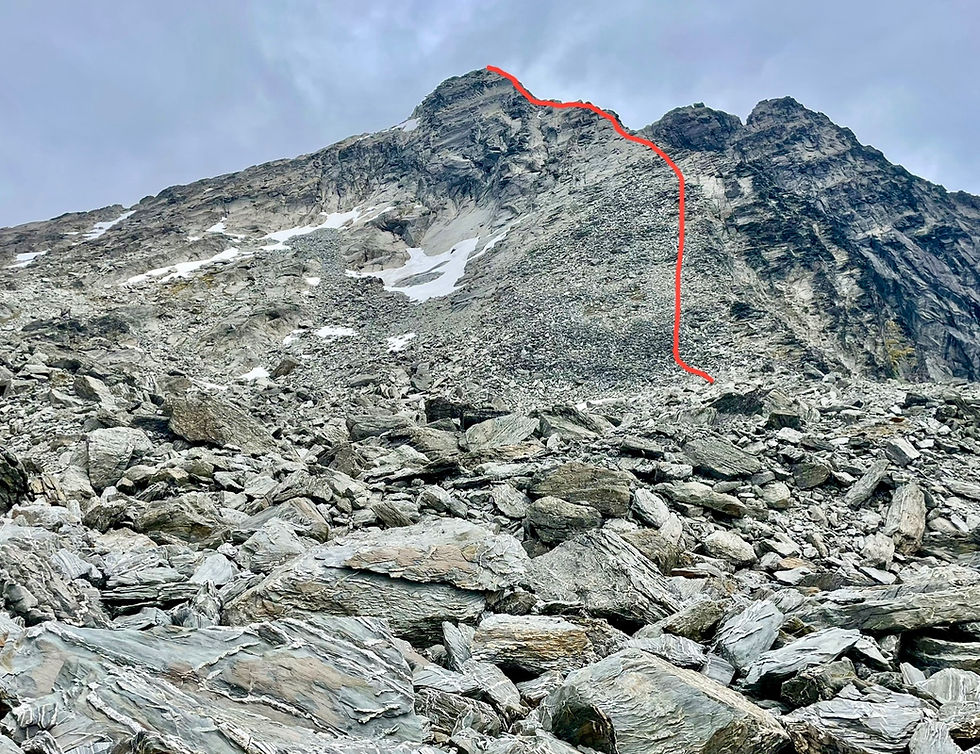 The North East Ridge of Single Cone from Wye Saddle