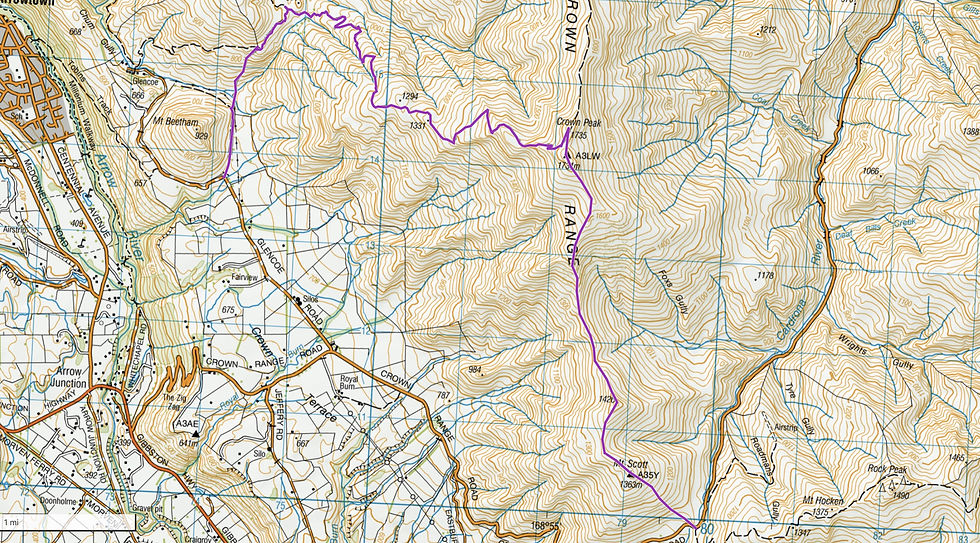 Mount Scott, Crown Peak Route Topo