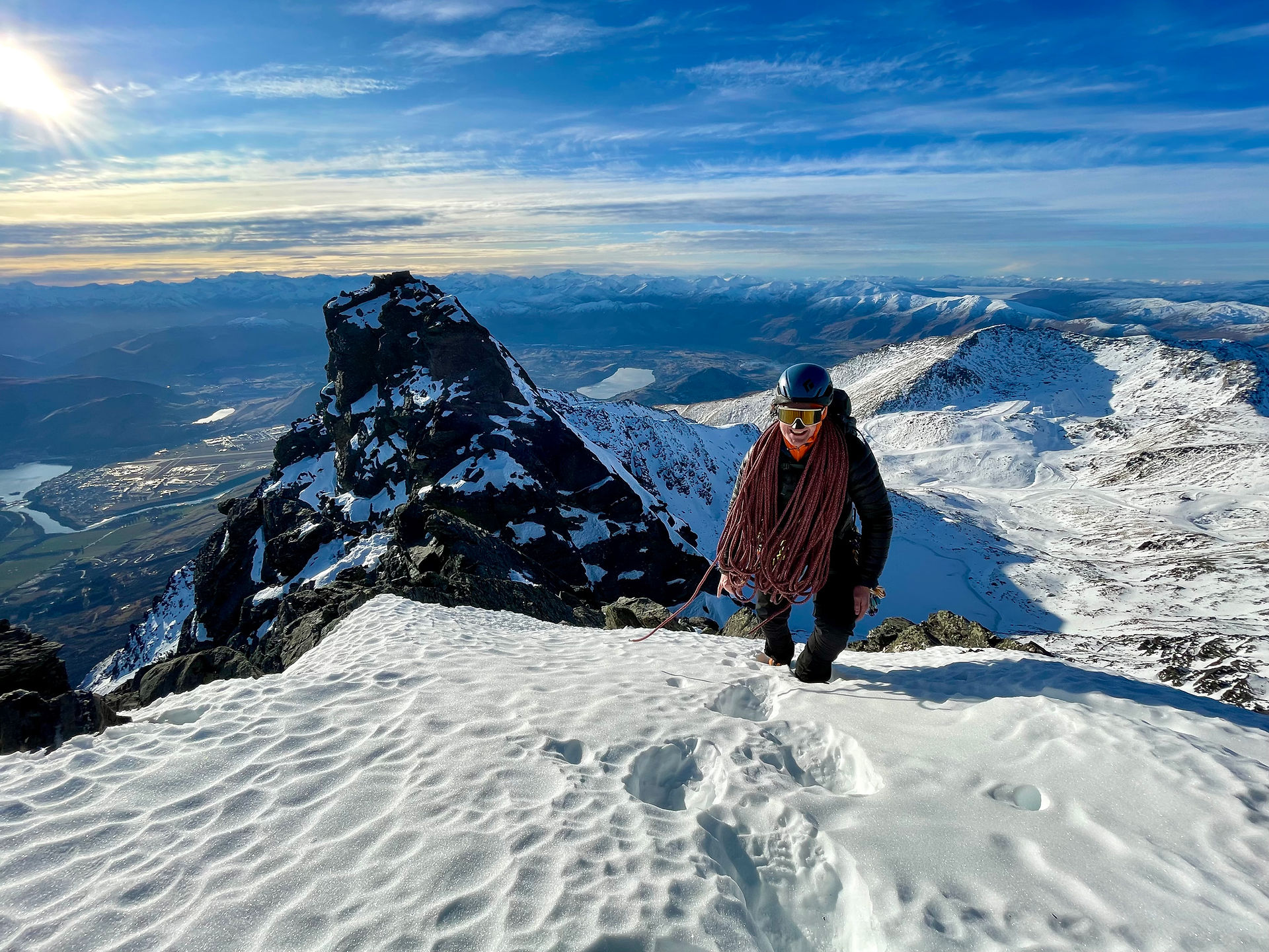 Henry summiting Double Cone