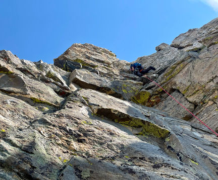 Charlie leading the second pitch