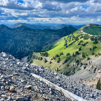 Looking north from Sheep Creek Peak