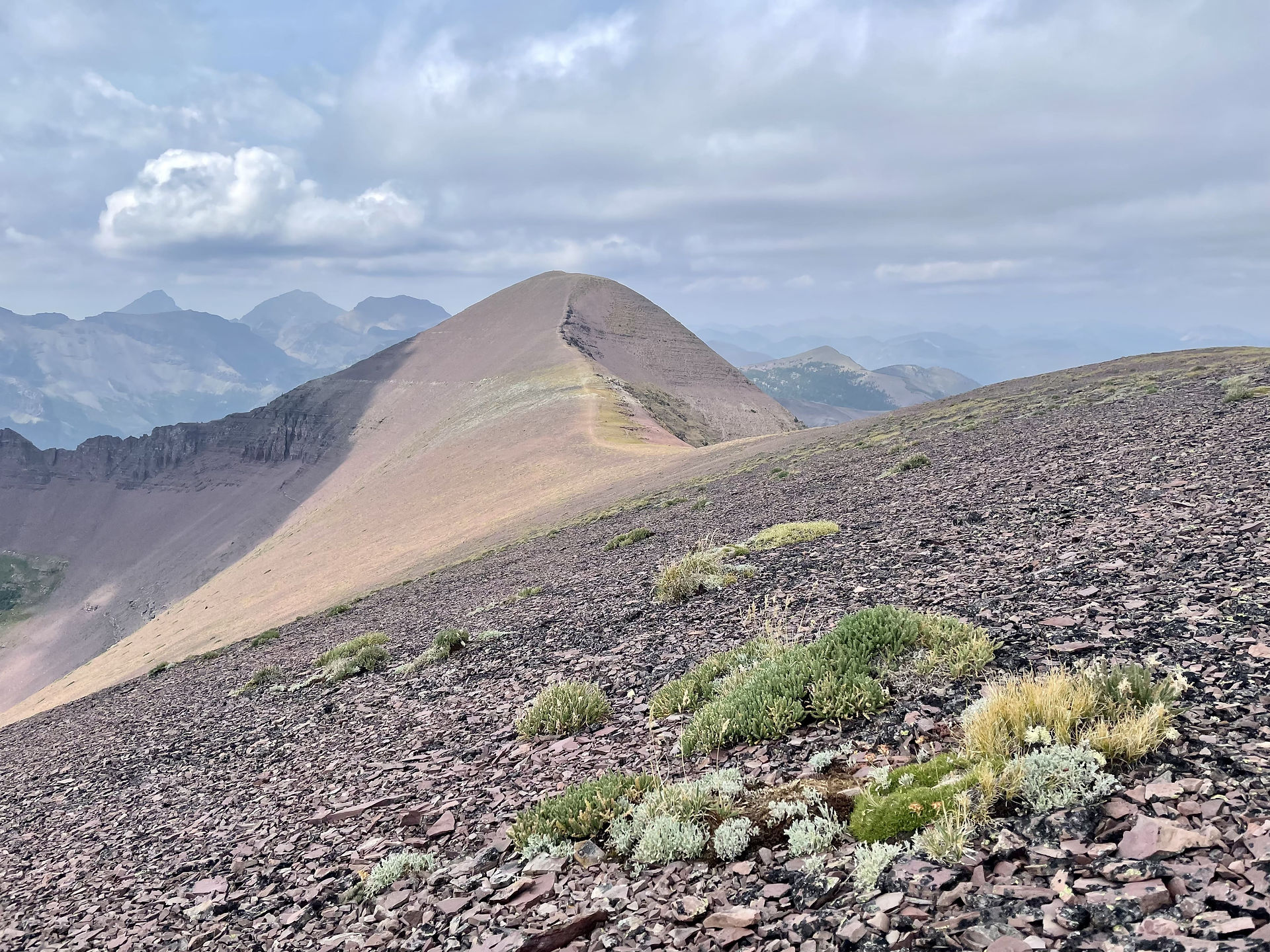 Forum Peak and Akamina Ridge Route Map Scramble Hike Guide Canada Wall Lake 