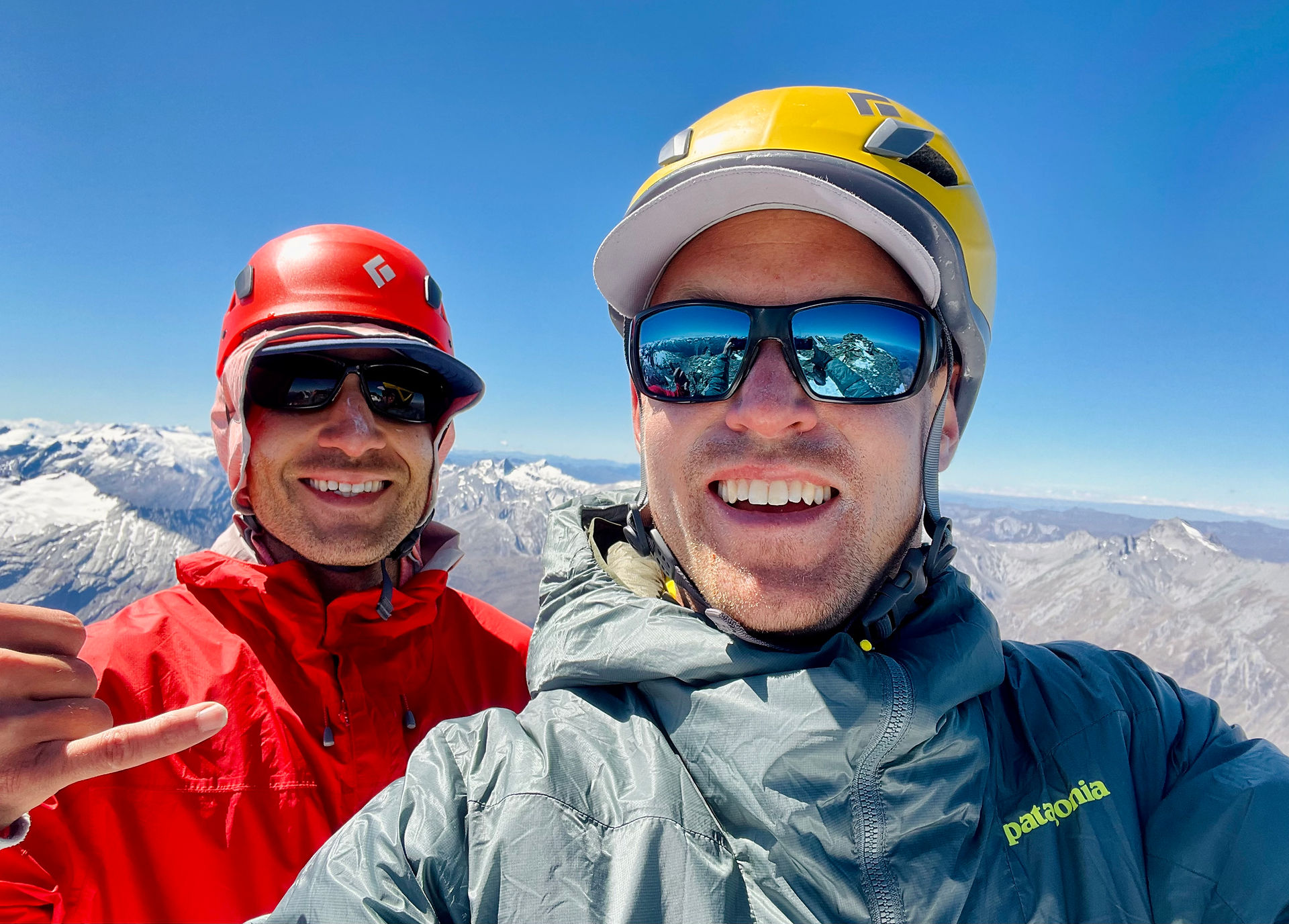 Alex and myself on the summit of Mount Earnslaw