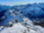 The Serpentine Range from the summit of Ocean Peak. Xenicus is in the foreground.