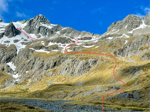 Mount Barth mountaineering route