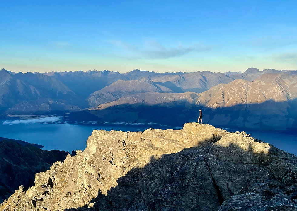 Manuel on the summit of Mount Alaska