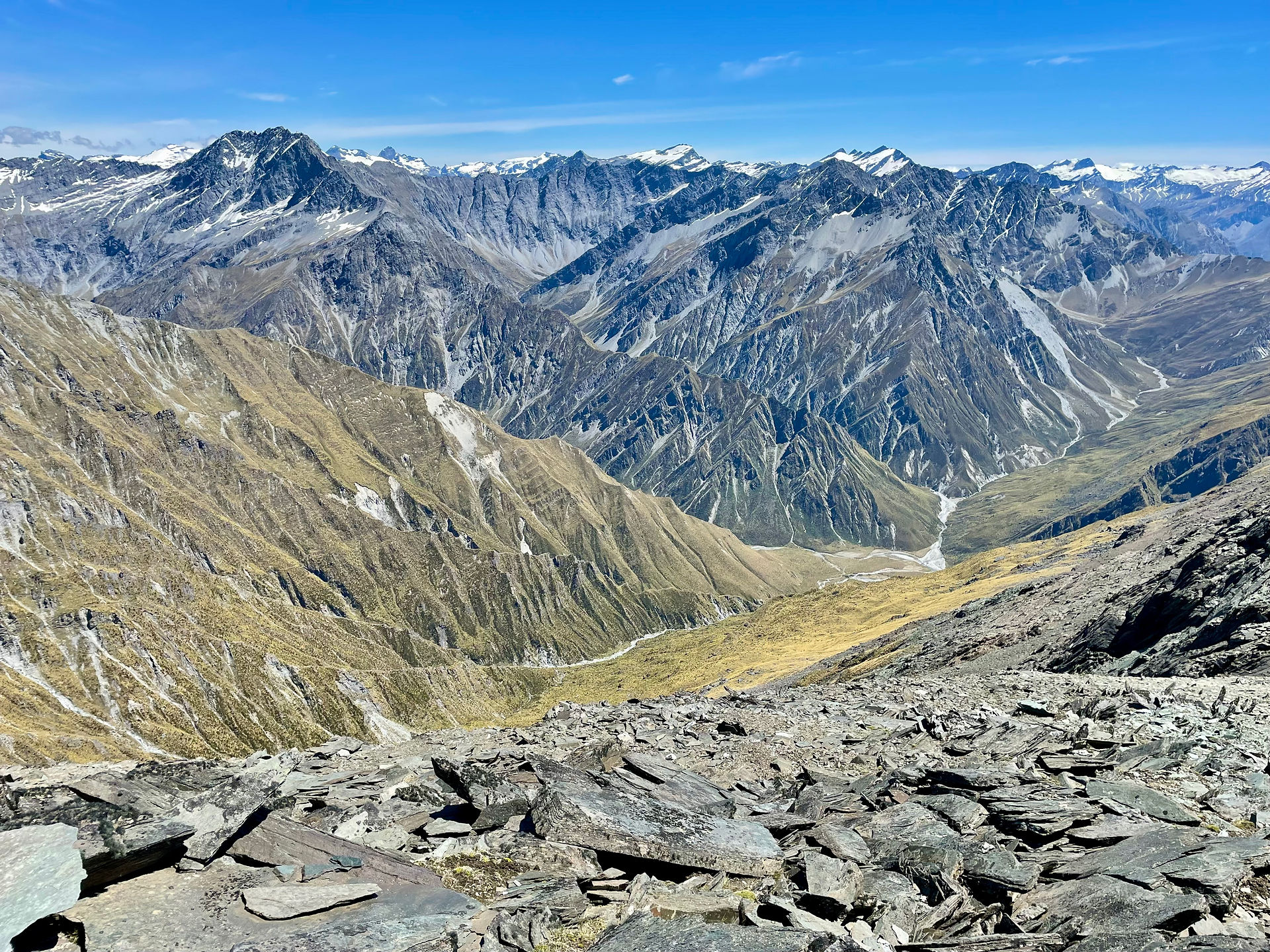 The Richardson Mountains from Mount Aurum