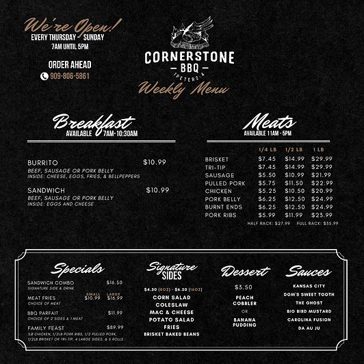 Bbq Catering Company Cornerstone BBQ Beaumont, CA