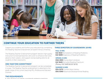 Endorsement Opportunity - Reading Teacher Online