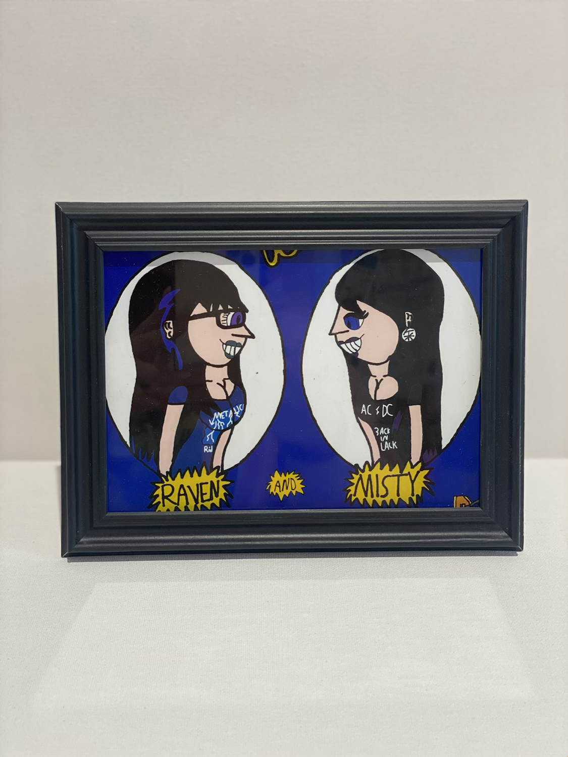 Raven and Misty (Beavis and Butt-head Title card parody) Framed Print