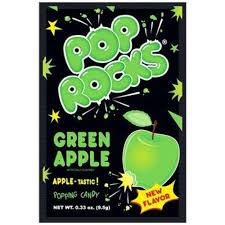 Pop rocks green apple popping candy