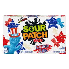Sour patch kids red white & blue