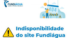 Indisponibilidade do site Fundiágua